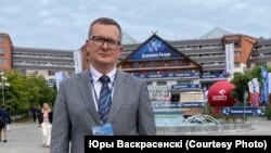 Юры Васкрасенскі на эканамічным форуме ў Польшчы, верасень 2021