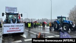 Пратэст польскіх фэрмэраў ля мяжы, 9 лютага 2024 году