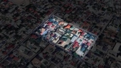 Historical satellite images over several years shows the razing of homes at the secretive Umarov-linked compound in Tashkent. (Google Earth)