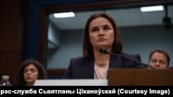 Сьвятлана Ціханоўская, кіраўніца Аб’яднанага пераходнага кабінэту, архіўнае фота