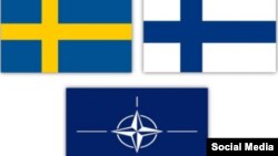 Сьцягі Швэцыі, Фінляндыі і NATO