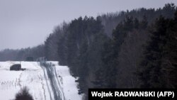 Польска-беларуская мяжа. Ілюстрацыйнае фота