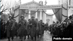 Літоўскае войска ўваходзіць у Вільню 28.10.1939