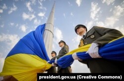 Сьвята Дзяржаўнага сьцяга Ўкраіны. Кіеў, 23 жніўня 2022