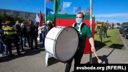 Ілюстацыйнае фота. Агітацыйны пікет за Лукашэнку ў Менску, 5 чэрвеня