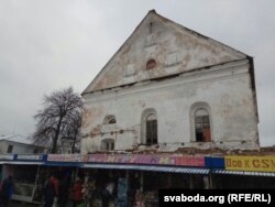 Рэстаўрацыя слонімскай сынагогі праходзіць у Слоніме. Фота студзеня 2020