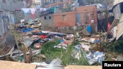 Aftermath of Cyclone Chido, in Mayotte