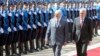 Serbia -- Alexandr Grigoryevich Lukashenka, president of Belarus visiting Belgrade and Tomislav Nikolic, president of Serbia (R), Belgrade, 12 June 2014.