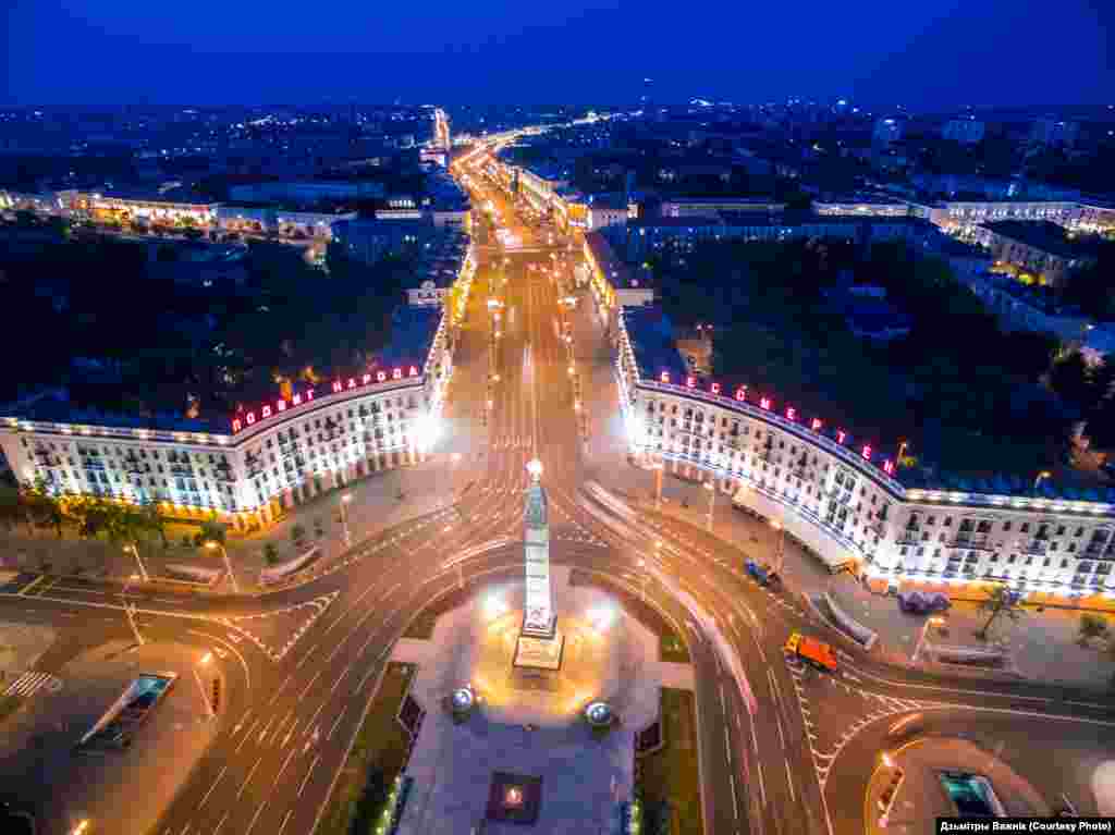 Плошча Перамогі.&nbsp;Фота Дзьмітры Важнік