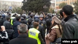 Azerbaijan -- protest in Baku - 26Jan2013