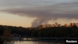 Аўдзееўка, від на горда з Данецку. Архіўнае ілюстрацыйнае фота