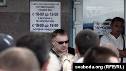 Анатоль Шумчанка падчас пратэстаў прадпрымальнікаў у 2013 годзе