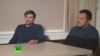 Russia - Two men identified as Aleksandr Petrov and Ruslan Boshirov appeared on Russia Today (RT) to discuss charges in Britain that they were involved in Novichok poisoning - screen grab