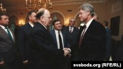 З прэзыдэнтам ЗША Білам Клінтанам. 1994 г.