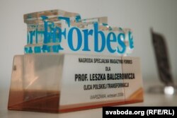 Узнагарода часопісу Forbes «айцу польскай трансфармацыі»