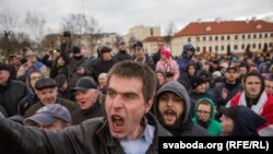 Акцыя супраць дэкрэту пра дармаедаў, Гародня, сакавік 2017