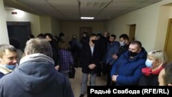 Архіўнае ілюстрацыйнае фота. У судзе над звольненымі работнікамі «Гродна-Азот», якія страйкавалі пасьля выбараў. 22 студзеня 2021 году 