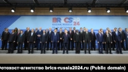 Архіўнае фота. Удзельнікі саміту BRICS у Казані 22–24 кастрычніка 2024 году 