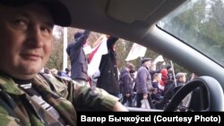 Валер Бычкоўскі ў дзень затрыманьня